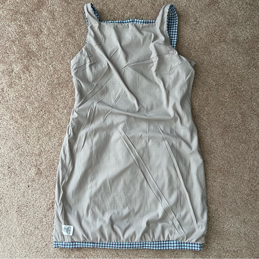 Theory Square Neck Check Mini Dress - image 8